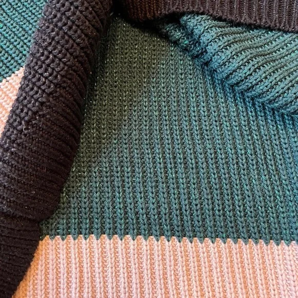 Farm Rio x Anthropologie Boldly Striped Sweater Pullover Dress - Picture 6 of 7